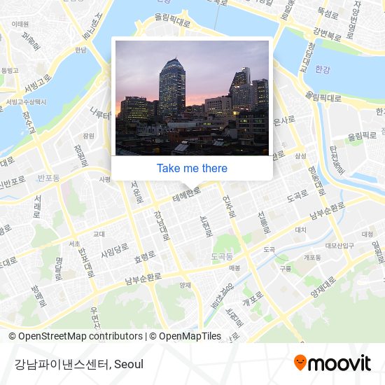 강남파이낸스센터 map