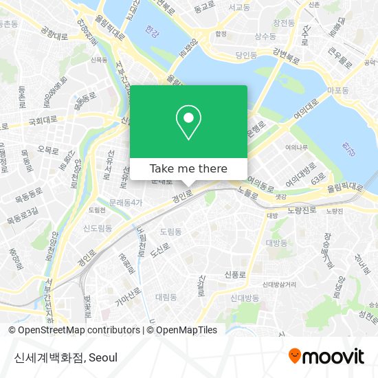 신세계백화점 map