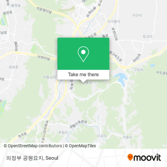 의정부 공원묘지 map