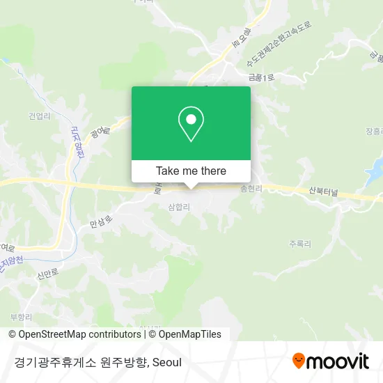 경기광주휴게소 원주방향 map