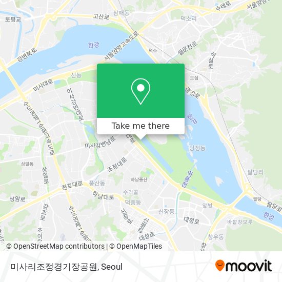 미사리조정경기장공원 map