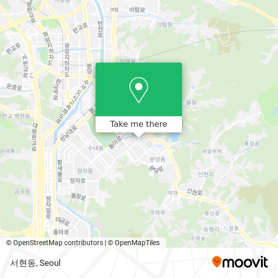서현동 map