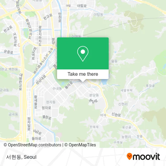 서현동 map