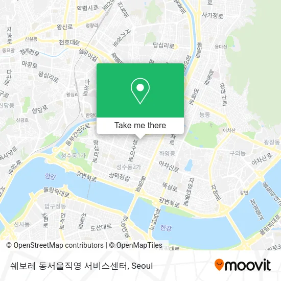 쉐보레 동서울직영 서비스센터 map