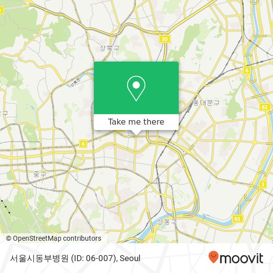 서울시동부병원 (ID: 06-007) map