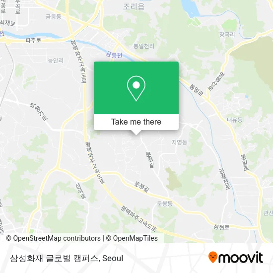 삼성화재 글로벌 캠퍼스 map