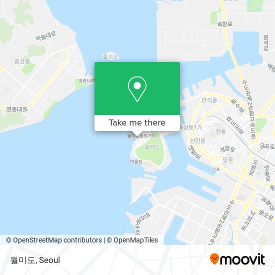 월미도 map