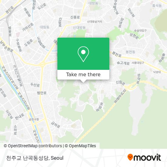 천주교 난곡동성당 map