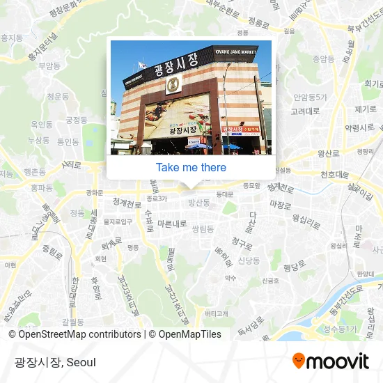 광장시장 map