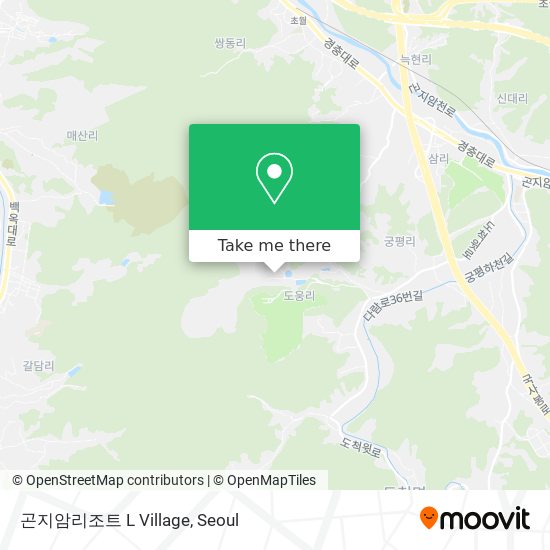 곤지암리조트 L Village map