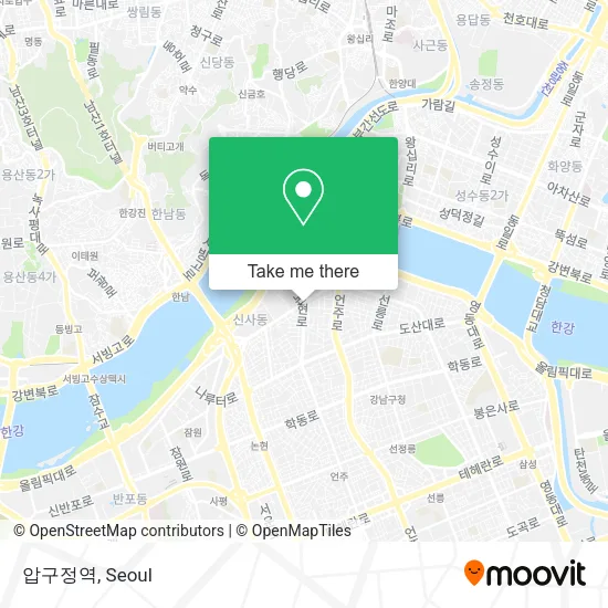 압구정역 map