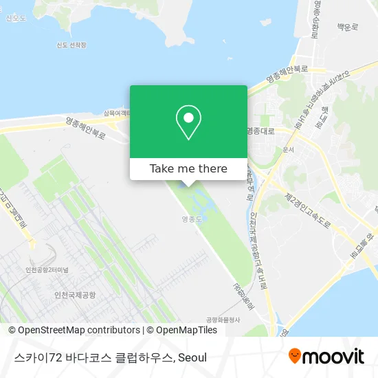 스카이72 바다코스 클럽하우스 map