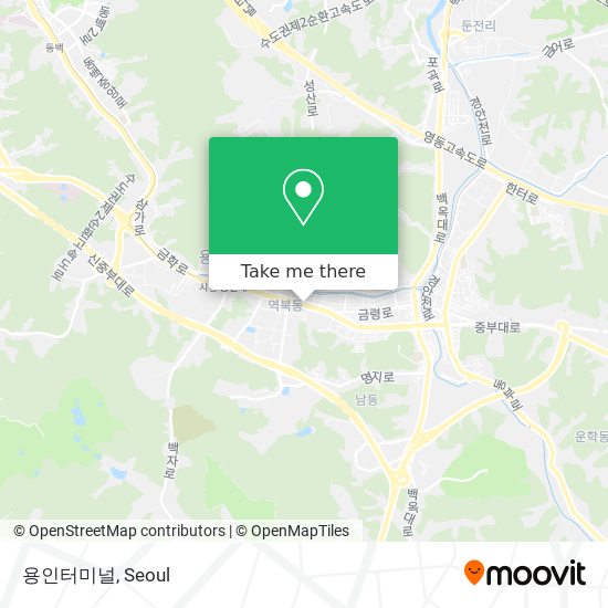 용인터미널 map