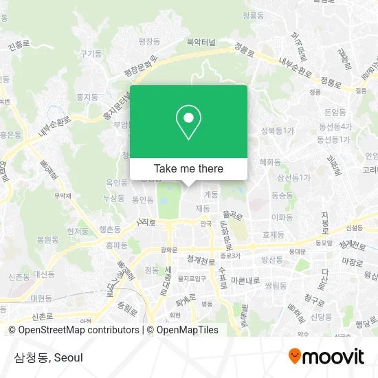삼청동 map