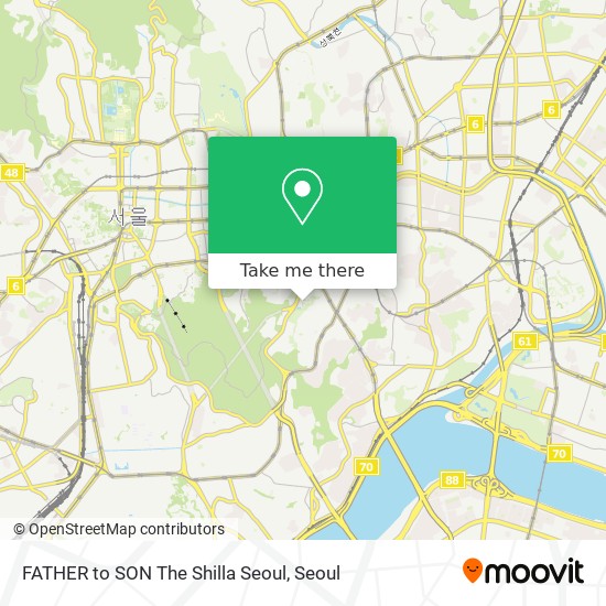 FATHER to SON The Shilla Seoul map