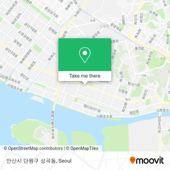 안산시 단원구 성곡동 map
