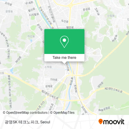광명SK 테크노파크 map