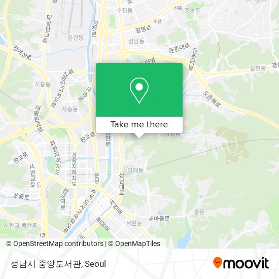 성남시 중앙도서관 map