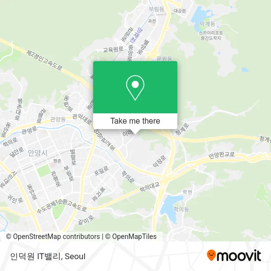 인덕원 IT밸리 map