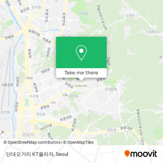 단대오거리 KT플라자 map