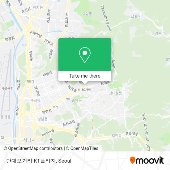 단대오거리 KT플라자 map
