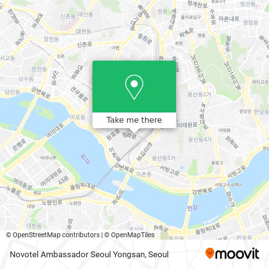 Novotel Ambassador Seoul Yongsan map