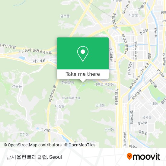남서울컨트리클럽 map