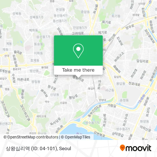 상왕십리역 (ID: 04-101) map