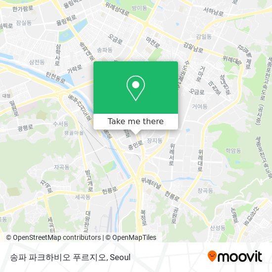 송파 파크하비오 푸르지오 map