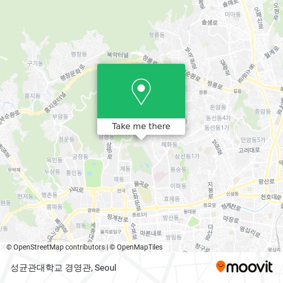 성균관대학교 경영관 map