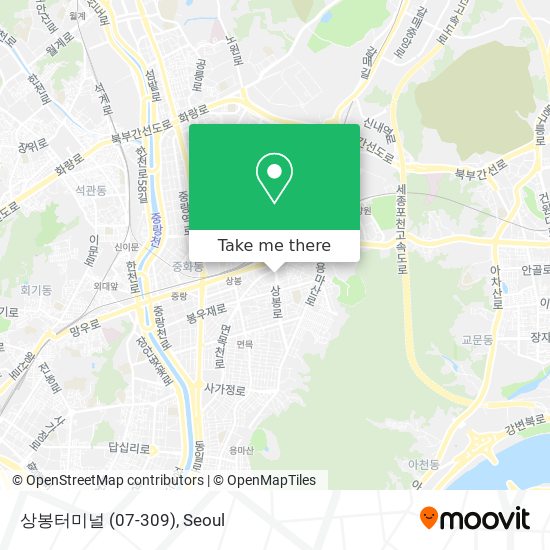 상봉터미널 (07-309) map