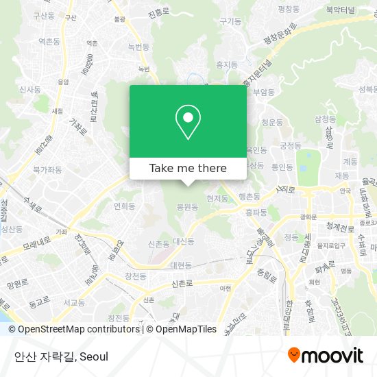 안산 자락길 map