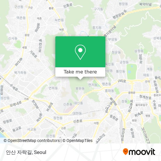 안산 자락길 map