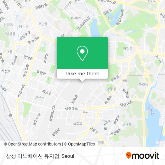 삼성 이노베이션 뮤지엄 map