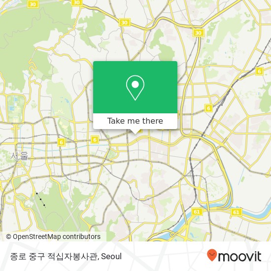 종로 중구 적십자봉사관 map