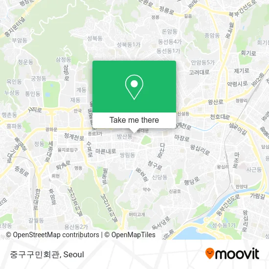 중구구민회관 map