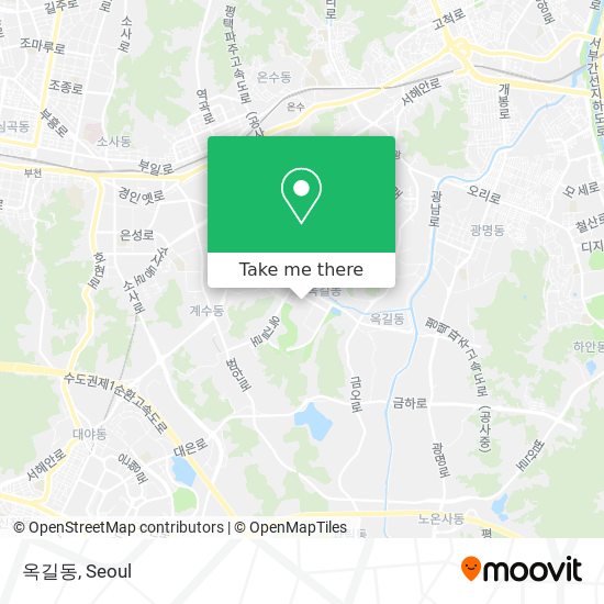 옥길동 map