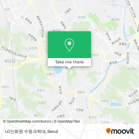 LG인화원 수원과학대 map