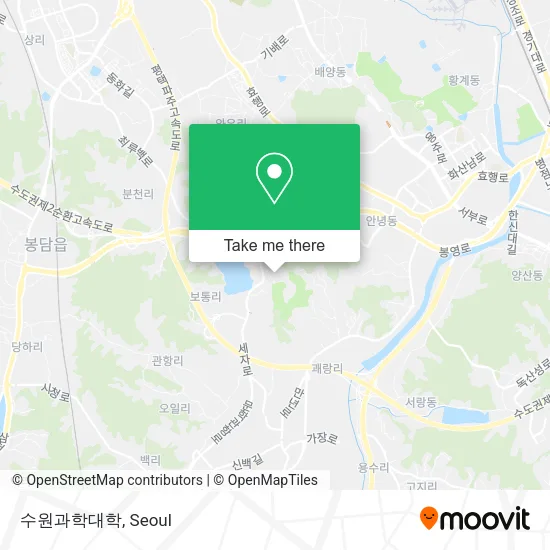 수원과학대학 map