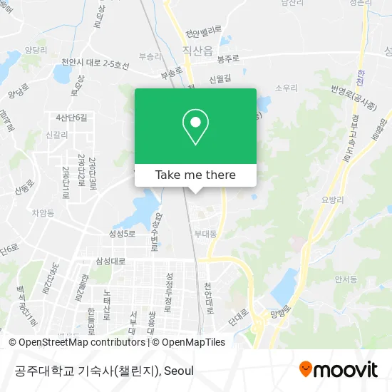 공주대학교 기숙사(챌린지) map