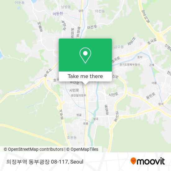 의정부역 동부광장 08-117 map