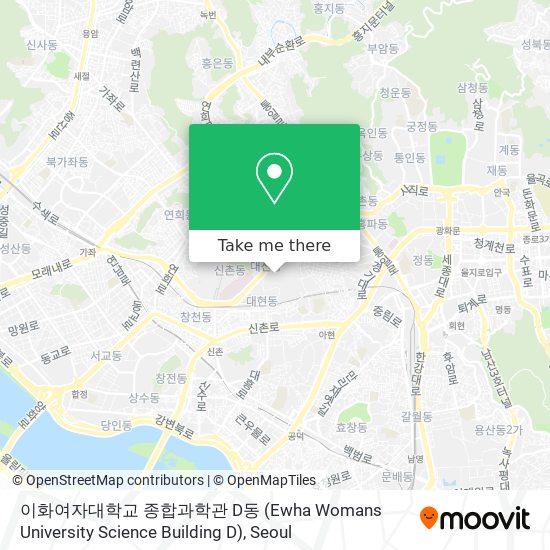 이화여자대학교 종합과학관 D동 (Ewha Womans University Science Building D) map