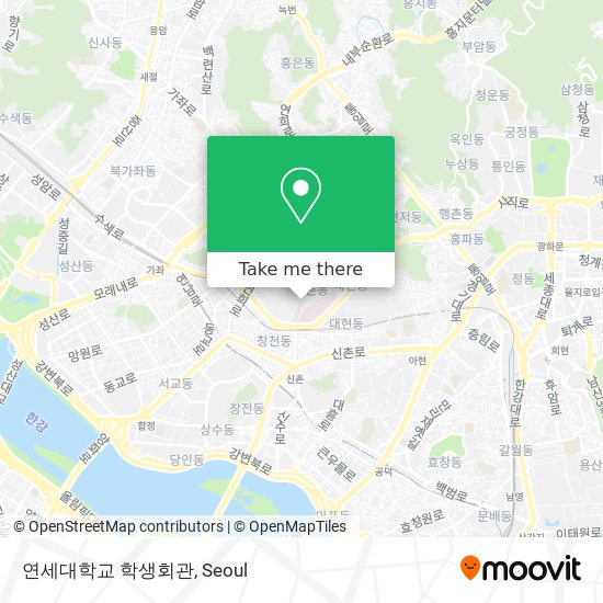 연세대학교 학생회관 map