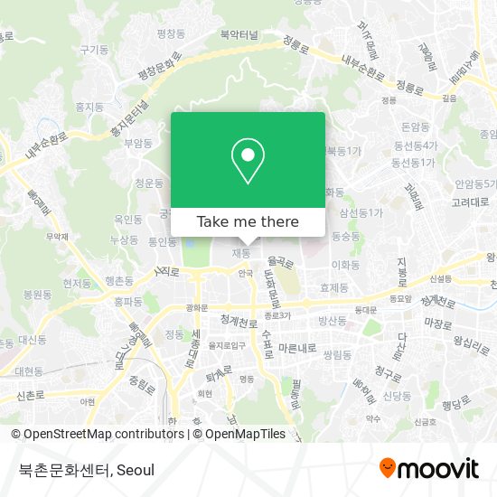 북촌문화센터 map