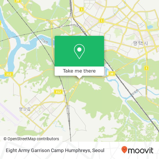 Eight Army Garrison Camp Humphreys map