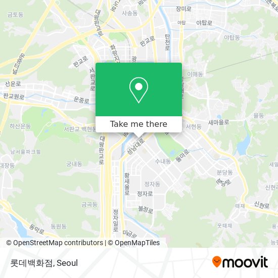 롯데백화점 map