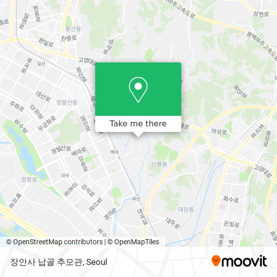 장안사 납골 추모관 map