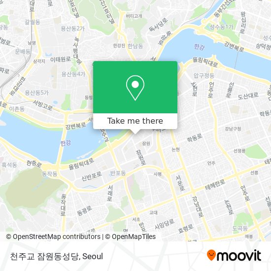 천주교 잠원동성당 map
