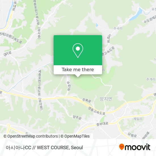 아시아나CC // WEST COURSE map