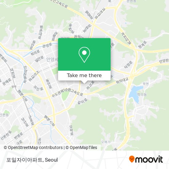 포일자이아파트 map